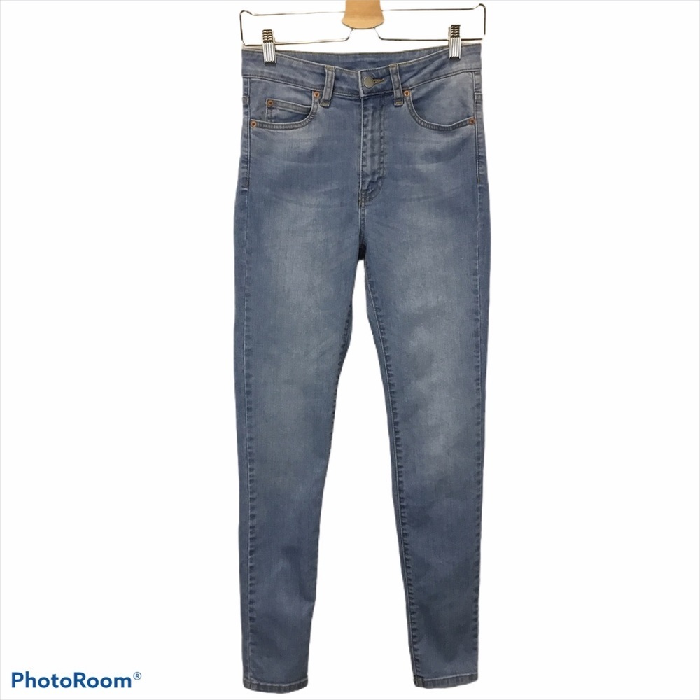 Dr. Denim Erin High-Rise Skinny Jeans in Distorted Blue